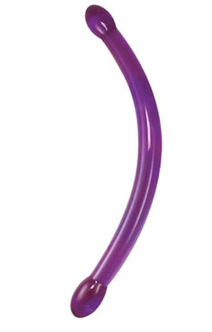 Slender Bender 17” Double Ended Dildo - Deep Cherry Red